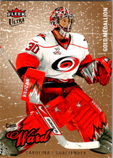 2008-09 Fleer Ultra Cam Ward Gold Medallion #23 Carolina Hurricanes