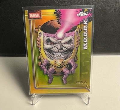 M.O.D.O.K. 2026 Topps Chrome Marvel Yellow Refractor 129/275