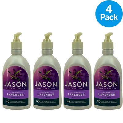 JASON Calming Lavender Body Wash Vitamin E & Pro-Vitamin B5 16 oz 4 Pack New