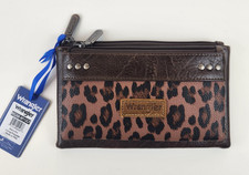 Montana West X Wrangler Western Wallets Minimalist Phone Wallett Double Zipper