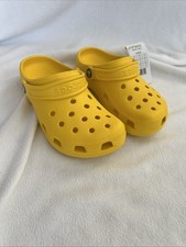 Crocs Kids Classic Yellow Clogs Size J3