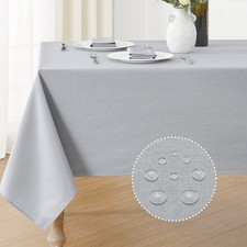 Textured Rectangle Tablecloth 60x120 inch Table Cloth Water Resistant Wrinkle...