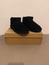 UGG Classic Ultra Mini Boot – Black, Size 4 UK (Women’s)
