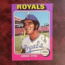 1975 Topps Set AMOS OTIS #520 ROYALS - NM/MINT+ *HIGH GRADE* VENDING *TOUGH* a75
