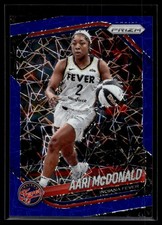 Aari McDonald 2025 Panini Prizm WNBA Blue Velocity Prizm Card #10