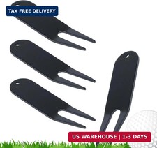 4 Pcs Bending Golf Divot Repair Tool Bent Golf Turf Repair Fork Metal Golf Fork