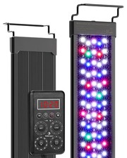 Smart LED Aquarium Light with One-Button Real-Time Sync, 24/7 Mode Full Spect...