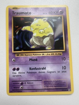 Pokemon Karte Traumato 49/108 Evolution Deutsch