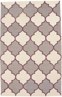 Multicolored Trellis Hand-Tufted 5X8 Modern Rug Kids Room Modern Office Carpet