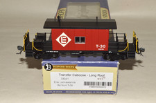HO scale Bluford Shops Erie Lackawanna RR long roof transfer caboose car train