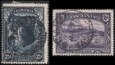 Tasmania #88-89 Used perf 14, nice SON cancels