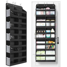 5-Tier Over The Door Organizer Dual-Column, 80lbs Load Over the Door Storage ...