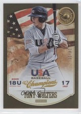 2013 USA Baseball Champions Certified Gold Medal Winners 24/25 Tony Wolters 0a1