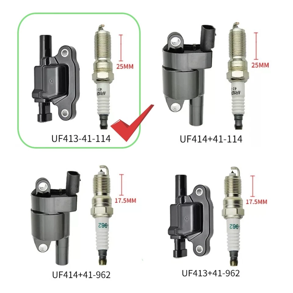 Ignition Coils &Spark Plugs &Wire For 14-20 GMC Sierra 1500 Chevy Silverado 1500 - Image 2 of 4
