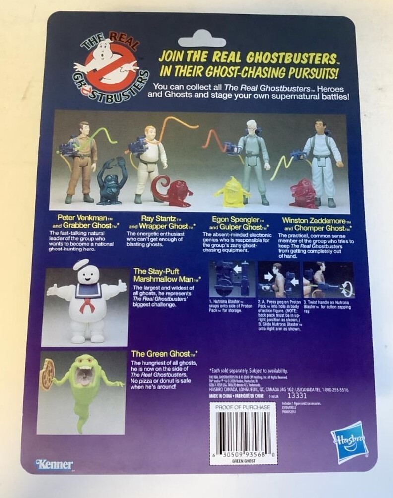80s 極レア　GHOSTBUSTERS FAT POSTMAN Kenner社 NEW Hasbro E9784 Kenner Classics Real Ghostbusters GREEN GHOST