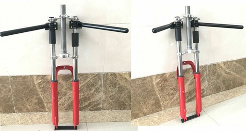 CDHPOWER Bicycle fork 26" Combo-triple tree suspension fork and 1 1/8" Headset - Picture 4 of 51