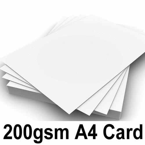 A4 Smooth White Card 200gsm High 