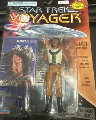 Vintage 1996 Playmates Star Trek Voyager 5'' Amazon Delta Quadrant Nomad #16462