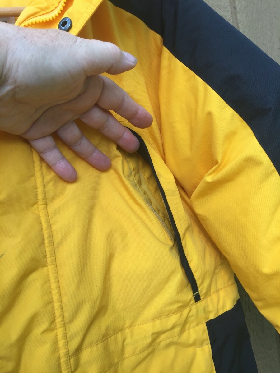 Columbia Down Jacket Youth 14/16 USA / UK XL / EU 152 Yellow Black
