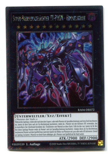 Yu-Gi-Oh! Super Sternenschlächter Ty-phon Himmelskrise Platinum Secret Rare RA04