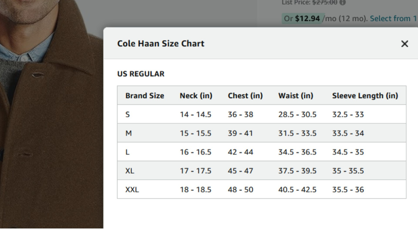 Cole Haan Men's Wool Plush Car Coat - Button Up Winter Coat With Faux Leather Trim