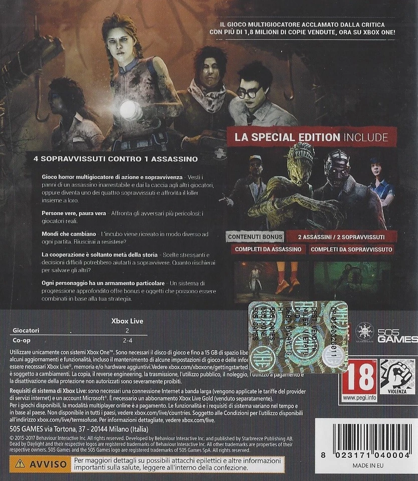DEAD BY DAYLIGHT SPECIAL EDITION (NUOVO) - Immagine 2 di 2
