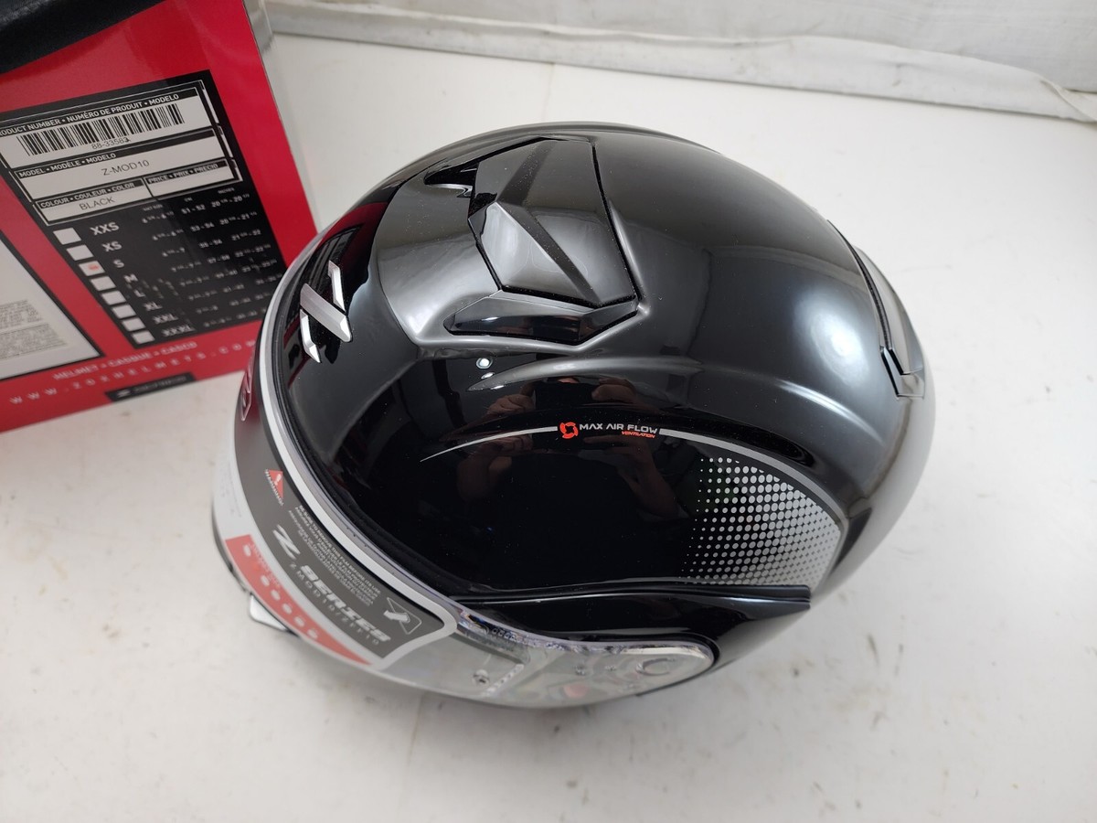 マリモ！ ZOX Z-MOD10 Atom Modular Motorcycle Helmet - Gloss Black - Size S