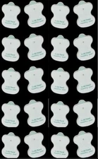 20 Electrode Snap On Replacement Pads For Tens Unit Therapy Massager 10 Pairs