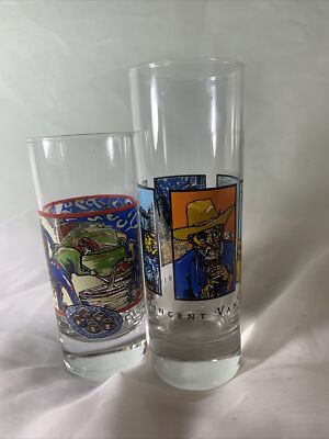 Vincent Van Gogh Spirits Glasses Set 2 Pieces Spirits By Vincent Van Gogh
