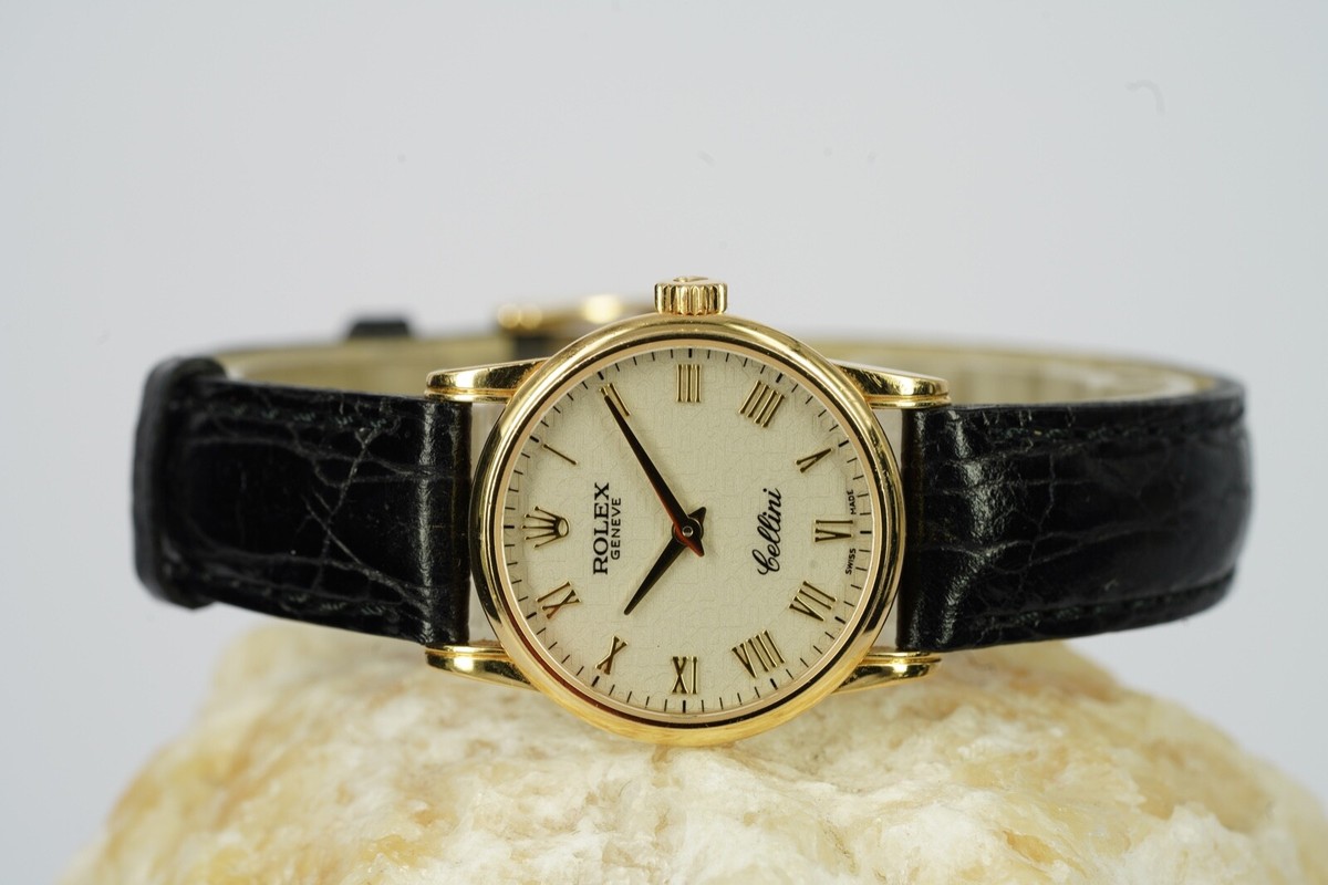 Rolex Cellini oro cuarzo esfera para computadora 26 mm 2005-2006  garant