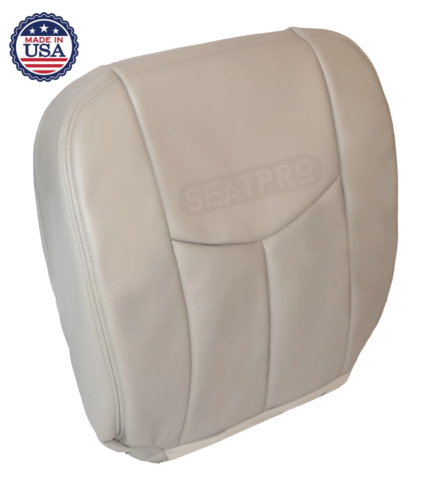 Cubierta de asiento inferior delantera cuero tostado para GMC Yukon/Yukon XL 2500 SLT 2003-2006 Foto 3 de 4