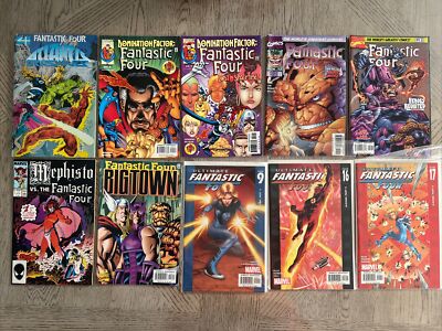 Lot Of 10 Mixed Fantastic Four Different Ages Marvel Comics READ