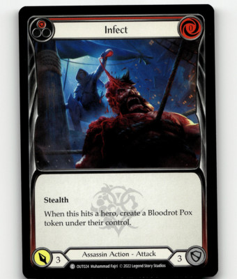 Flesh And Blood Infect (Red) Outsiders Common | eBay