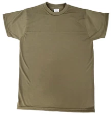 DLA Skillcraft Troop Support Coyote Green Medium Crew Neck Army Military T-Shirt