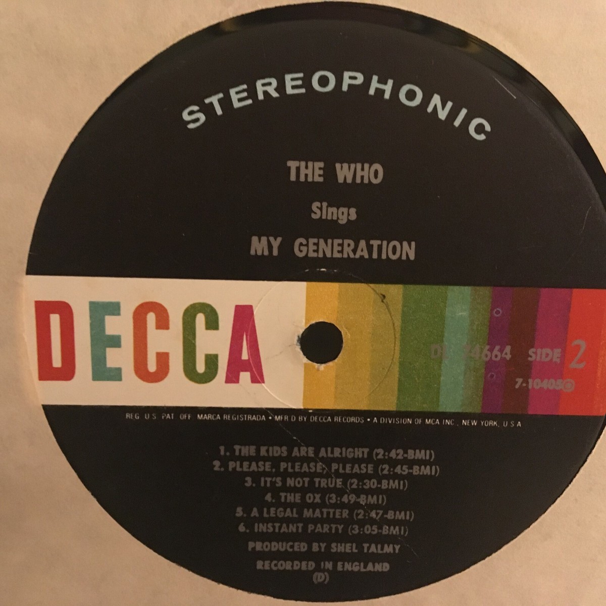 THE WHO LP MY GENERATION | eBay