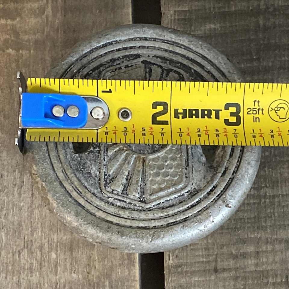 Tapa de grasa Nash cubierta antipolvo tapa central de rueda aluminio tornillo 3" antiguo Foto 4 de 4