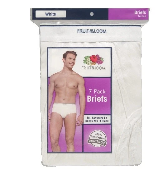 Fruit of the Loom White Briefs for Men
