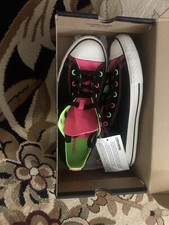 Converse All Star Shoes Double Tongue Juniors 5 Black