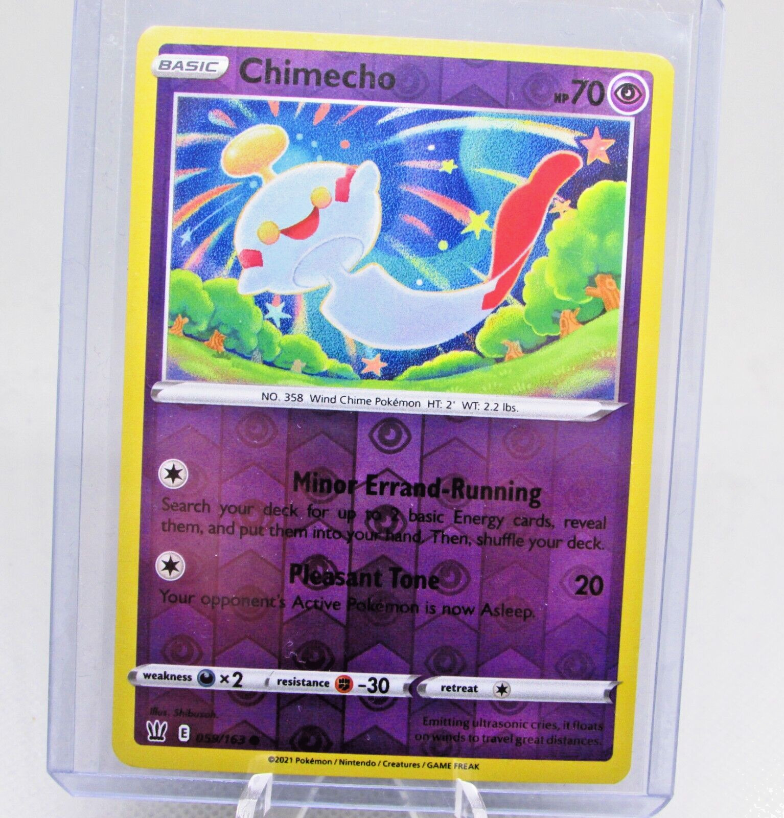 Pokemon TCG Battle Styles Chimecho 59/163 Reverse Holo