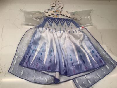 BUILD A BEAR WORKSHOP SELTEN DISNEY FROZEN ELSA SCHNEEKÖNIGIN KLEID BRANDNEU MIT ETIKETT