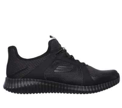 Skechers Elite Flex Herren Schwarz Sportschuhe Sneaker Turnschuhe (52640-BBK)