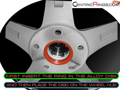 Set Of 4 Hubcentric Rings - 59.6mm To 66.1mm Polycarbonate Wheel Spacers - View #7