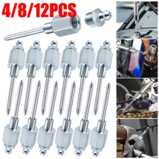 4/8/12PC Grease Gun Injector Tip Needle Attachment Coupler Fittings Kit Easy Use