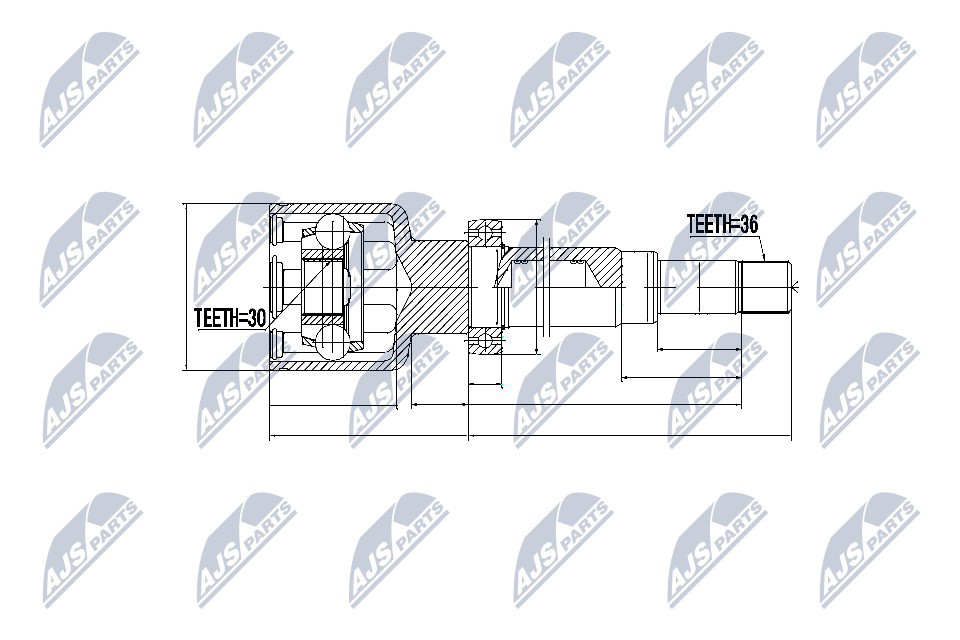 JOINT KIT DRIVE SHAFT NPW-FR-043 FOR FORD TRANSIT/Platform/Chassis/Bus/Van 2.2L - Image 10