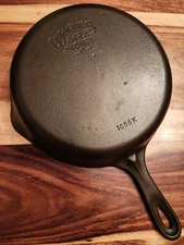Wagner Ware Sidney -O- Cast Iron Skillet #6, Stylized Logo, 1056, MM "K"