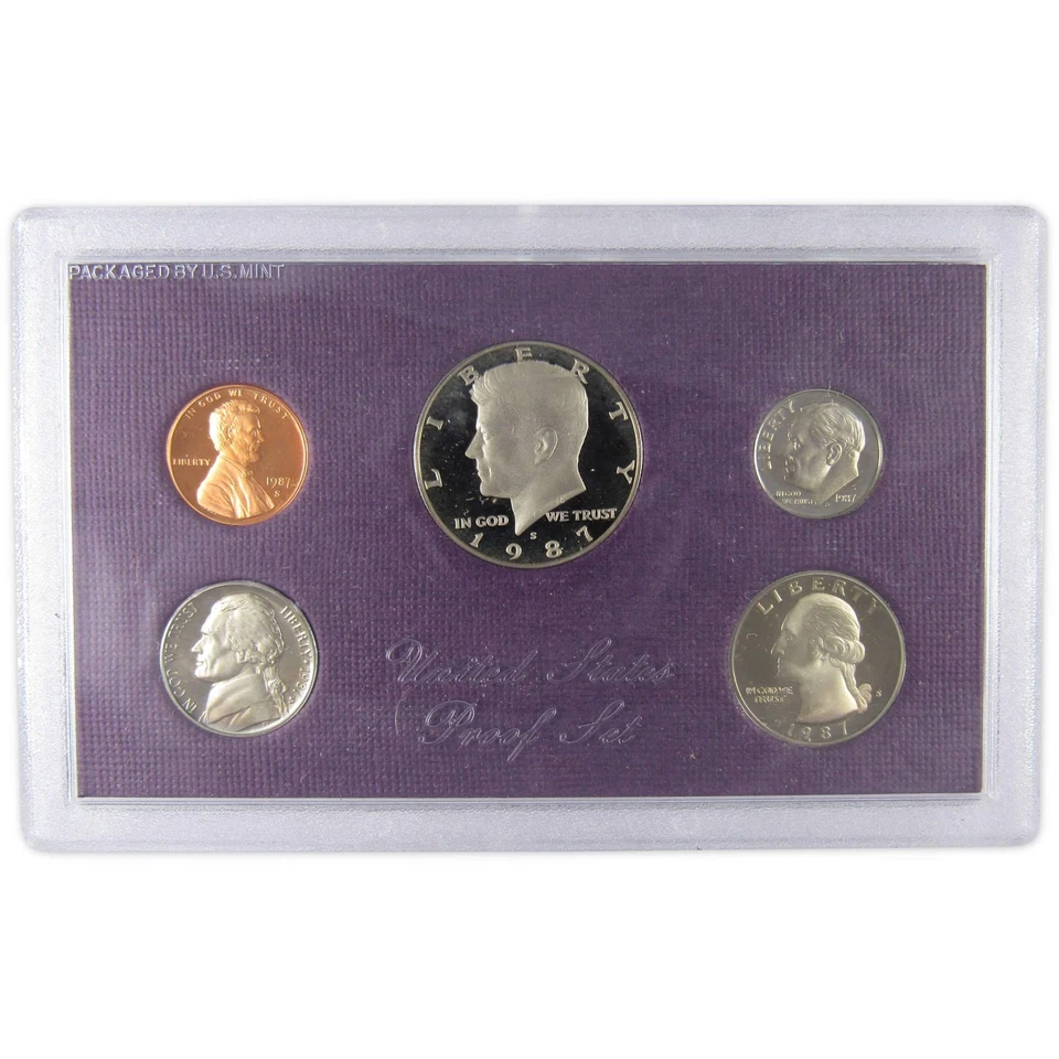 1987 Clad Proof Set U.S. Mint Original Government Packaging OGP - Image 2 of 4