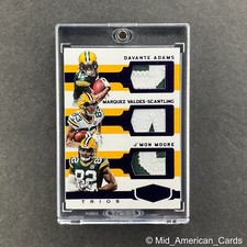 2018 Plates & Patches Talented Trios Triple Patch Davante Adams Packers /20