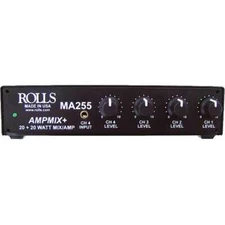 Rolls MA255 Stereo 20w/ch Class D Mixer Amp