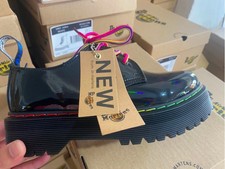 1461 rainbow patent quad shoes