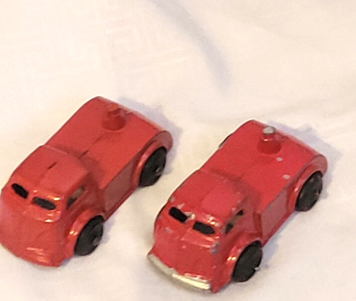 Vintage Barclay Diecast Car Carrier Transporter Truck only - Red Lot of 2